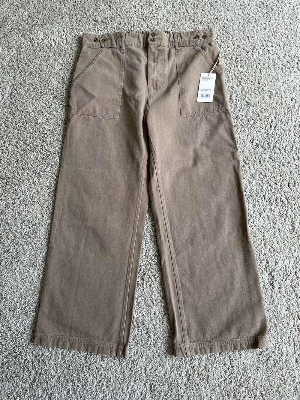 MATE the Label x ORCA Workwear Pant Brown Pants Womens Size XL NWT